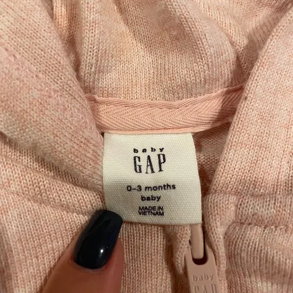 GAP Baby 2 Piece Pink Sweatshirt and Sweatpants Outfit Size 0-3 months - Picture 2 of 15